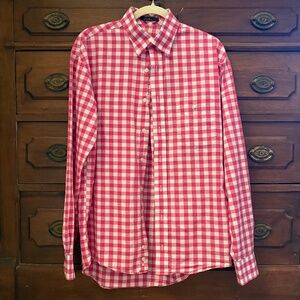 Cotton Brothers Men’s Casual Dress Shirt S/S Plaid Size M